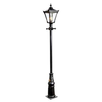 Poteau de lanterne 300 cm - fonte - noir - style anglais