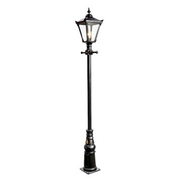 Poteau de lanterne 300 cm - fonte - noir - style anglais