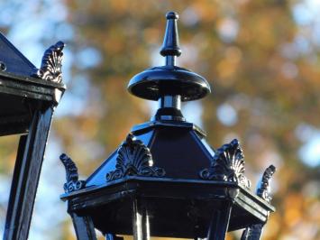 Lantaarnpaal XL met 5 Lampen - Zwart - 325 cm - Alu