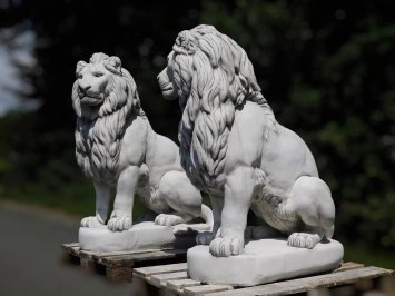 Ensemble de lions - imposant - 135 cm - décoration exclusive