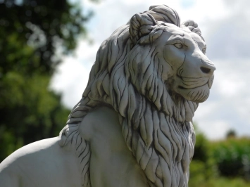 Ensemble de lions - imposant - 135 cm - décoration exclusive