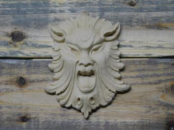 Löwenkopf aus Holz - Möbel Ornament