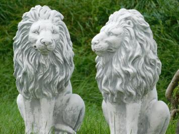 Set Leeuwen van Steen - Links en Rechts - Tuinbeelden
