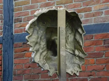 Großer Löwenkopf auf Ständer - 120 cm - Metall