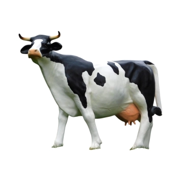 Koe – tuinbeeld XXL – 147 x 205 cm – polystone decoratie