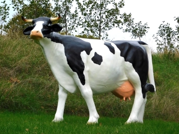 Vache – statue de jardin XXL – 147 x 205 cm – décoration polystone