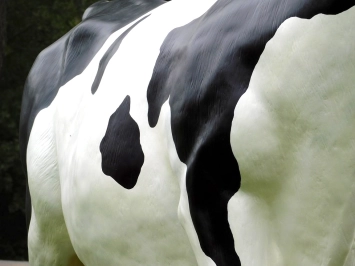 Vache – statue de jardin XXL – 147 x 205 cm – décoration polystone