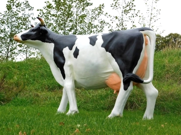 Vache – statue de jardin XXL – 147 x 205 cm – décoration polystone