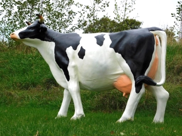 Vache – statue de jardin XXL – 147 x 205 cm – décoration polystone