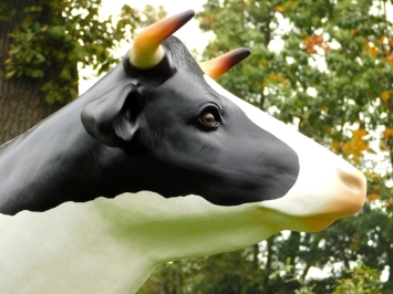 Vache – statue de jardin XXL – 147 x 205 cm – décoration polystone