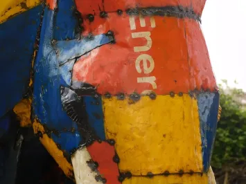 XXL-Elefant – Metall – handgefertigte Skulptur – 215 x 230 cm