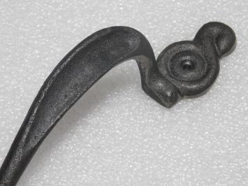 Poignée Art Nouveau gauche – fonte – 28,5 cm – élégante
