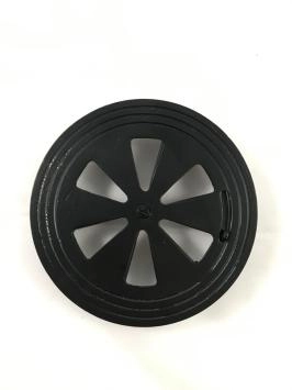 Décoratif Ventilation Intérieur Extérieur Grille Aération Fonte 20.3cm Antique - Couvercle évacuation Rond Noir Grille Aération Fonte Antique