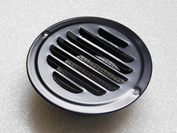 Grille d'aération en métal - avec maille - 14,5 cm - ronde