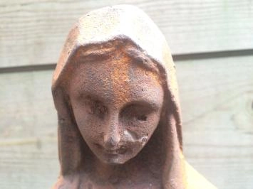 Maria - gietijzeren beeld - 60 cm - rustiek - gedetailleerd