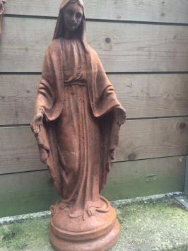Maria - gietijzeren beeld - 60 cm - rustiek - gedetailleerd
