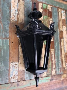 Exterior lamp, gegoten aluminium zwart of groen, met lamphouder en glas