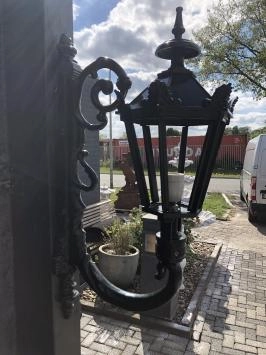 Belle lampe d'extérieur rurale Maastricht, vert foncé