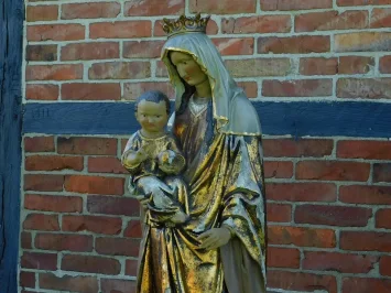 Maria met Jezus – 130 cm – polystone – religieus beeld
