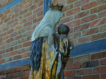 Maria mit Jesus – 130 cm – Polystone – religiöse Statue