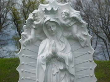 Maria - plaque arrière avec anges - 115 cm - blanc crème
