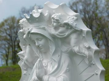 Maria - plaque arrière avec anges - 115 cm - blanc crème