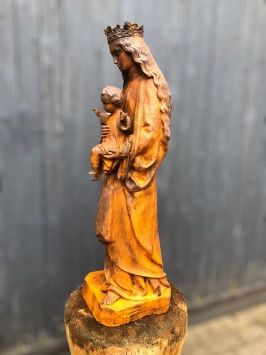Maria - gietijzeren standbeeld - 92 cm - rustiek - grafbeeld