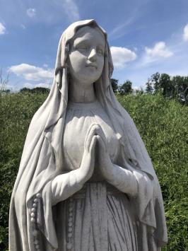 Mutter Maria, lourdes große Vollsteinskulptur