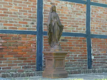 Maria - sur socle - pierre - 175 cm - oxyde - classique
