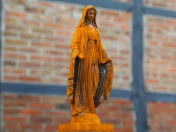 Gusseiserne Gartenstatue der Maria, Kirchenstatue