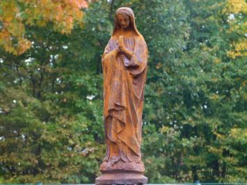 Authentiek Maria, tuinbeeld / kerkelijk beeld beeld, gietijzer roest
