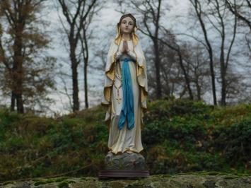 Kerkelijk beeld, Maria met rozenkrans, tuinbeeld, groot
