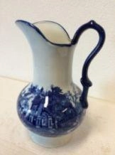 Pot à lait Delftware, porcelaine peinte, réplique