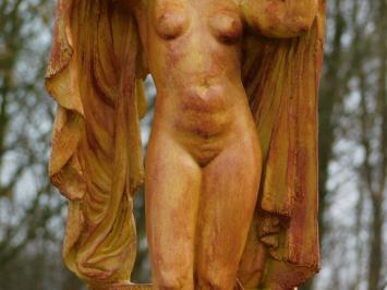 Beeld naakte vrouw gedrapeerd – 67 cm – rustiek polystone