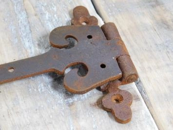 Jeu de 2 charnières - comme antique - en fer