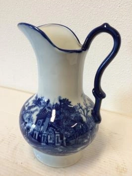 Pot à lait Delftware, porcelaine peinte, réplique
