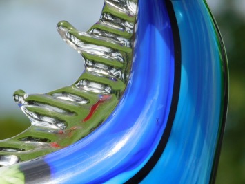 Cheval en verre soufflé – style Murano – sculpture artisanale