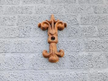 Ancrage mural en fonte, forme papillon