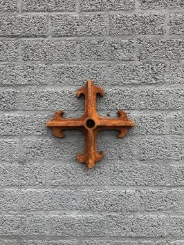 Ancre/ancre murale, fonte, croix