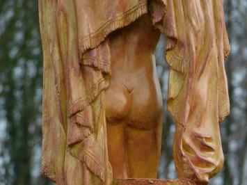Statue de femme nue drapée – 67 cm – en polystone rustique