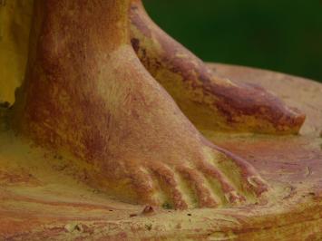 Statue einer nackten Frau – drapiert – 67 cm – rustikaler Polystone