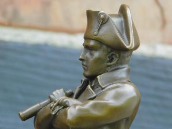 Napoleon - auf Marmorsockel - Bronzestatue - 30 cm