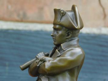 Napoleon - auf Marmorsockel - Bronzestatue - 30 cm