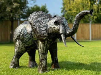 Tuinbeeld olifant - metalen kunstwerk - Afrikaans figuur