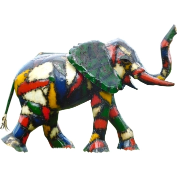 Olifant – metalen beeld – handgemaakt – 135 x 180 cm