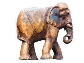 Hoofd Sculpturen Olifant Hoofd Wandgemonteerde Buste Groot Standbeeld Creatieve Hars Lucky Animal Head-muurbeeldjes Interieurdecoratie Namaak Taxidermie Schedel (Kleur : A