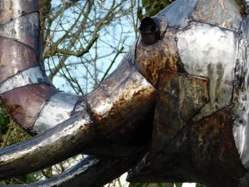 Metallelefant „Jamar“ – 225 cm – lebensgroß – aus Afrika