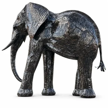 Olifant 'Zarina' – Afrikaans handwerk – metaal – 210 cm