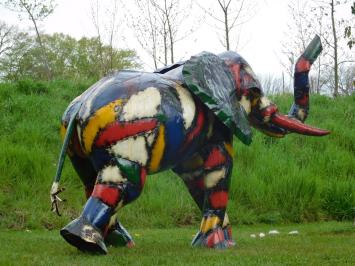 Olifant – metalen beeld – handgemaakt – 135 x 180 cm