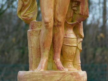 Beeld naakte vrouw gedrapeerd – 67 cm – rustiek polystone